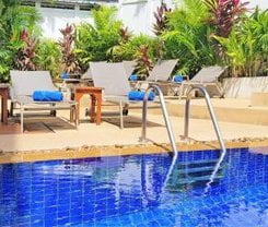 Karon Beach Pool Hotel. Location at 381 Patak road, Muang, Phuket