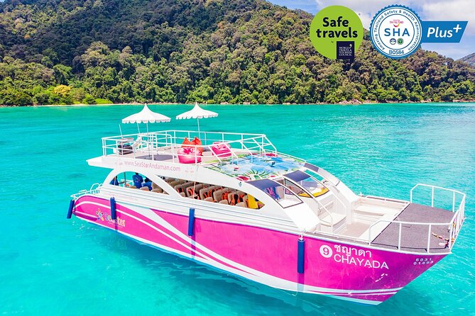 Maya Bay, Phi Phi & Bamboo Island Day Trip by Speed Catamaran From Khao Lak Maya Bay, Phi Phi & Bamboo Island Day Trip by Speed Catamaran From Khao Lak - Phi Phi Islands